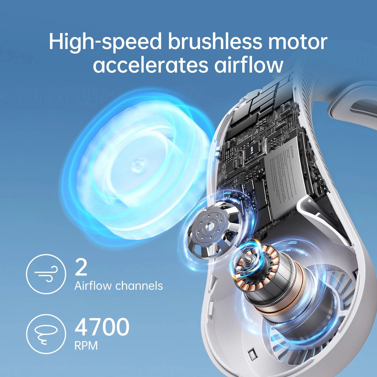 AeroCool™ 360 Pro – Hands-Free Instant Neck AC - 4000 mAh - 6 HR Battery Life