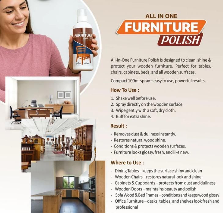 ShineFix™ All-in-One Furniture Polish Spray - 100ml ( Buy 1 Get 2 Free )