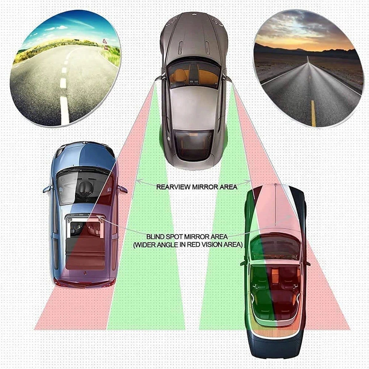 DriveSafe™ 360 Pro – Advanced Blind Spot Safety Mirror - Get 4 Mirrors ( Buy 1 Get 1 Free )
