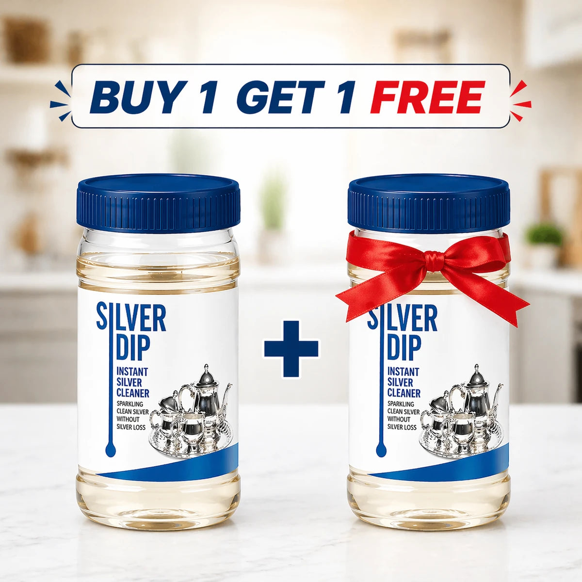 SilverDip™ Instant Silver Cleaner – Restore Brilliant Shine in Minutes (Buy 1 Get 1 Free)