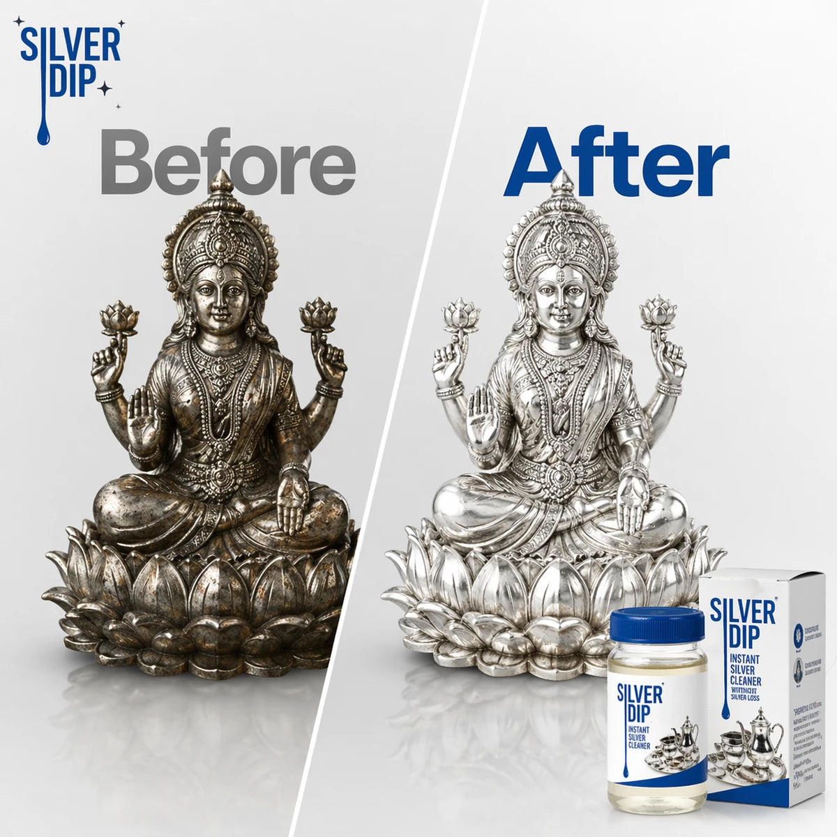 SilverDip™ Instant Silver Cleaner – Restore Brilliant Shine in Minutes (Buy 1 Get 1 Free)