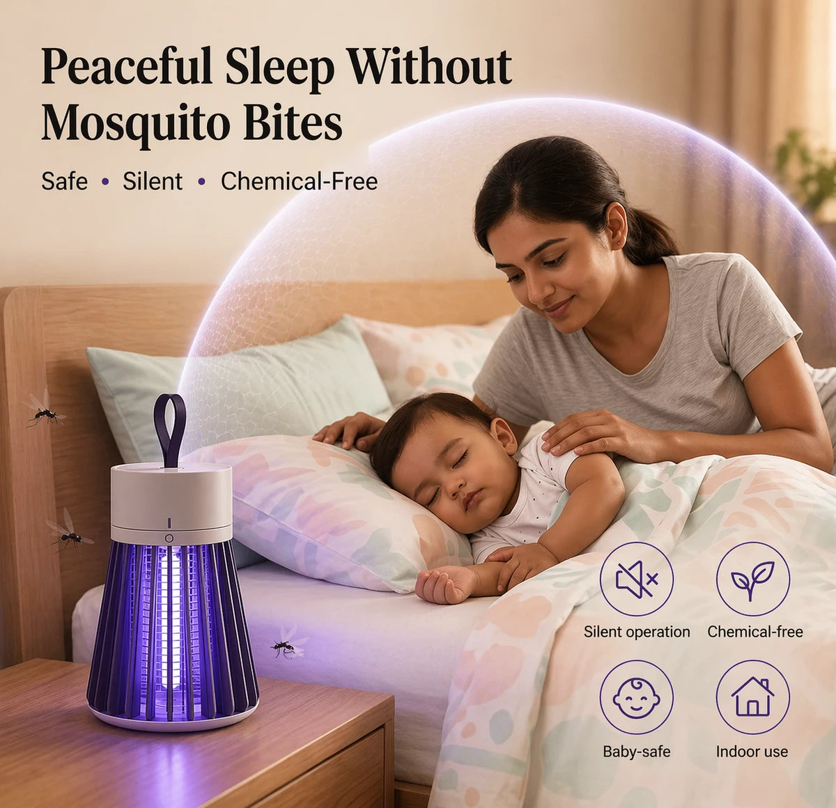 SleepSafe™ Mosquito Killer – No More Mosquito Bites While You Sleep (50% OFF)