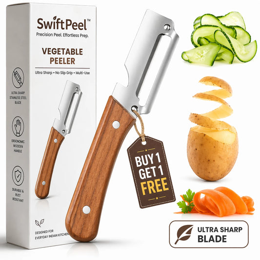 SwiftPeel™ Stainless Steel Peeler – Effortless Zero-Waste Cutting in Seconds (Buy 1 Get 1 Free)