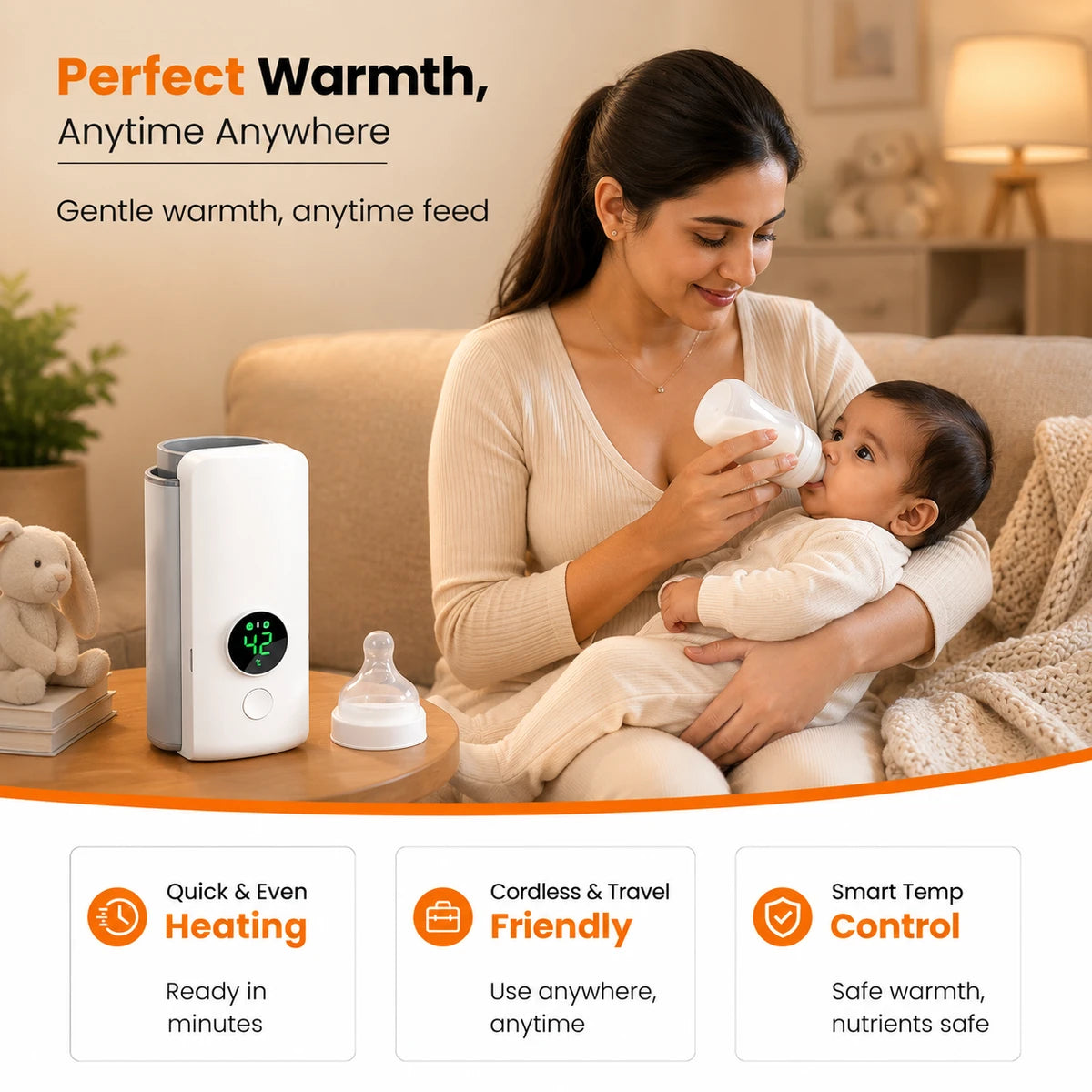 WarmNest™ - Portable Instant Baby Bottle Warmer ( 50% OFF )
