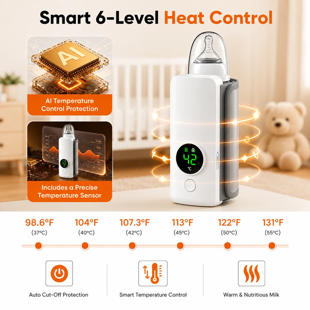 WarmNest™ - Portable Instant Baby Bottle Warmer ( 50% OFF )