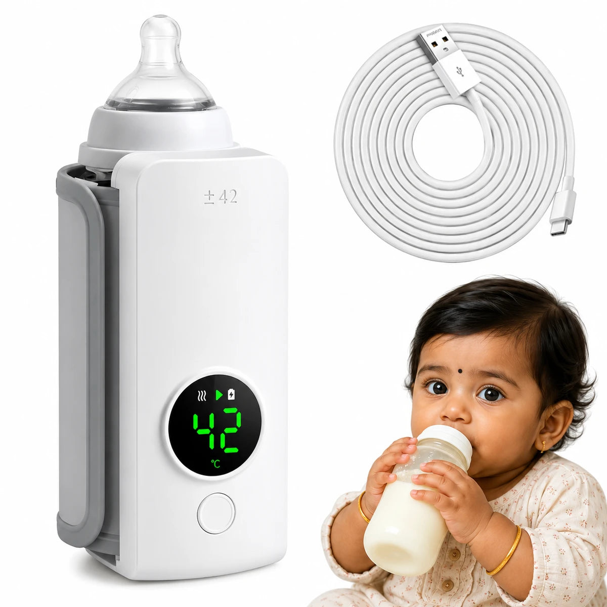 WarmNest™ - Portable Instant Baby Bottle Warmer ( 50% OFF )