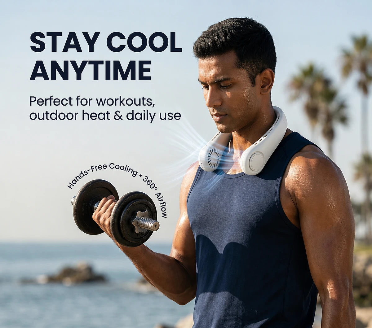 AeroCool™ 360 Pro – Hands-Free Instant Neck AC - 4000 mAh - 6 HR Battery Life