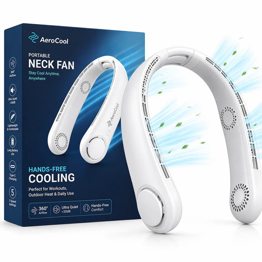 AeroCool™ 360 Pro – Hands-Free Instant Neck AC - 4000 mAh - 6 HR Battery Life