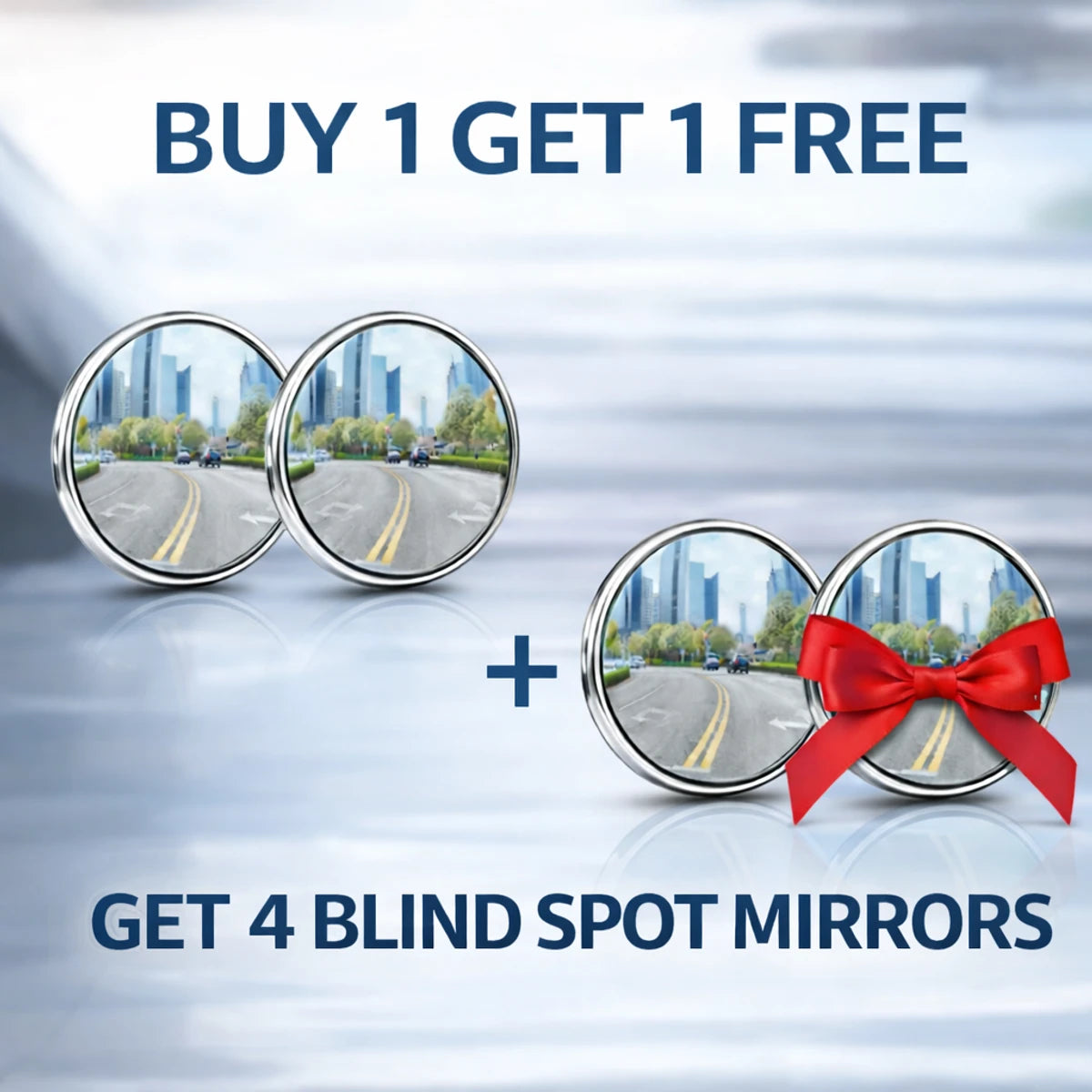 DriveSafe™ 360 Pro – Advanced Blind Spot Safety Mirror - Get 4 Mirrors ( Buy 1 Get 1 Free )