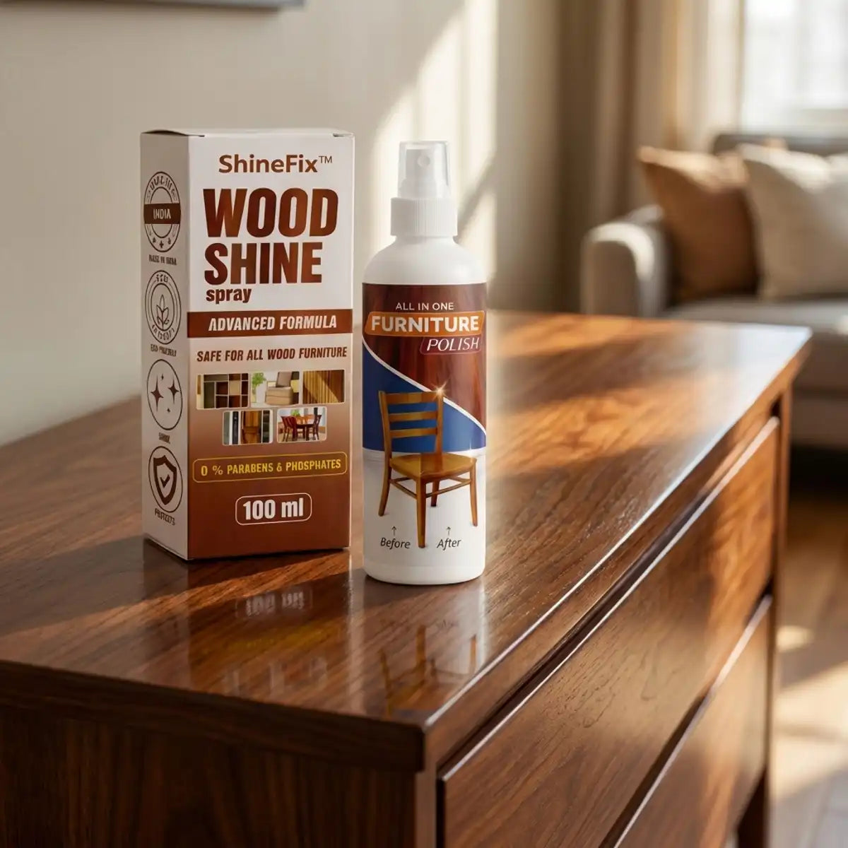 ShineFix™ All-in-One Furniture Polish Spray - 100ml ( Buy 1 Get 2 Free )