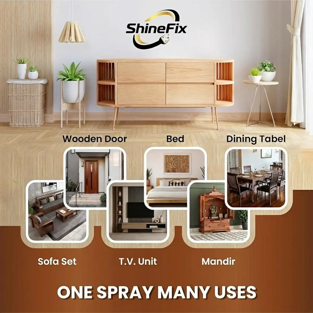 ShineFix™ All-in-One Furniture Polish Spray - 100ml ( Buy 1 Get 2 Free )