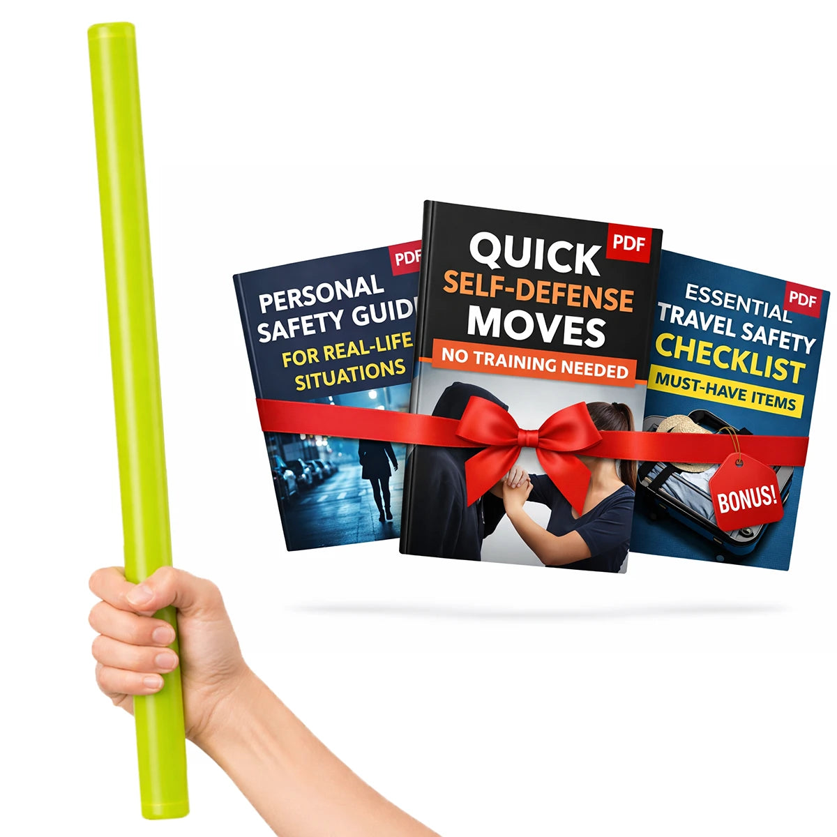 Rakshak™ Pro – Stay Protected Anytime with This Instant Self-Defense Stick (3 FREE Guides)