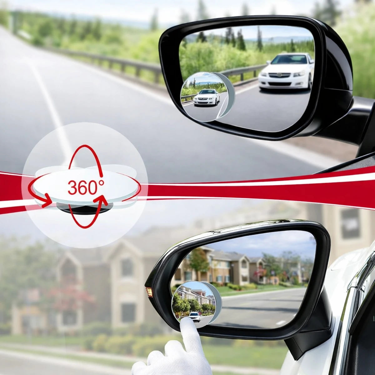 DriveSafe™ 360 Pro – Advanced Blind Spot Safety Mirror - Get 4 Mirrors ( Buy 1 Get 1 Free )
